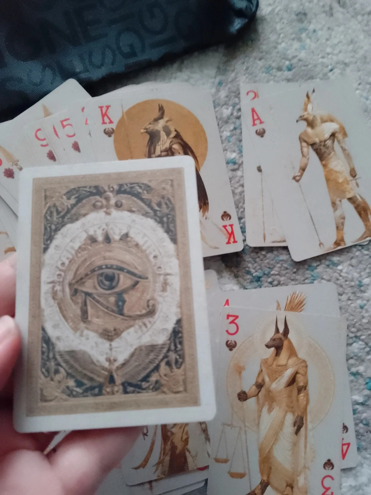 Jogo de 54 cartas com tema Egito + estojo de armazenamento – photo 3
